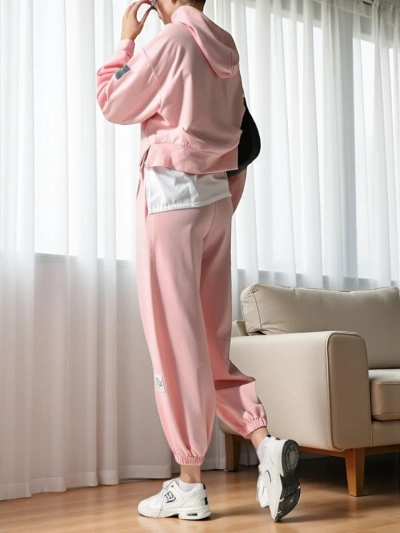 Royalfashion Damen Baumwollset mit einem blusenähnlichen Einsatz