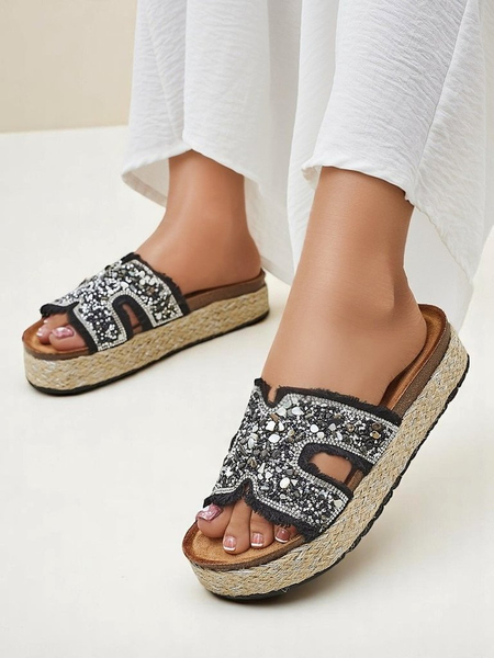 Royalfashion Жіночі тапочки з прикрасами Candy Candy