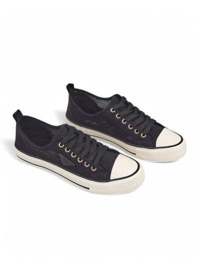 Royalfashion Damen-Lochmuster-Sneaker Rebbse