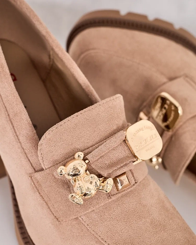 Royalfashion Damen Mokassins auf einem hohen Pfosten Nezii