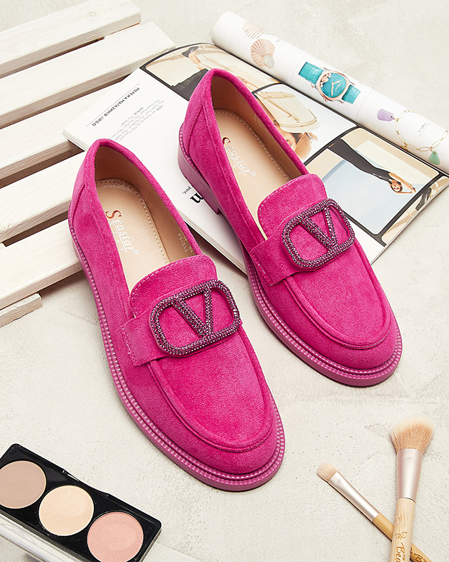 Fuchsia Damen Mokassins mit Verzierung Fogras- Footwear
