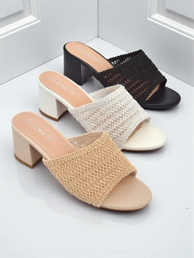 Royalfashion Damen-Sandaletten mit Absatz Sole Bloom