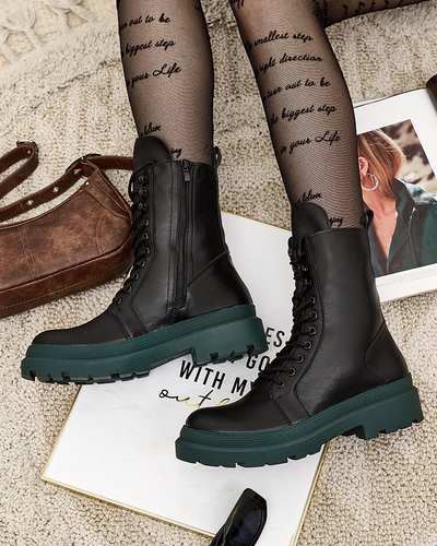 Royalfashion Eco leather women's bagger boots Vederme