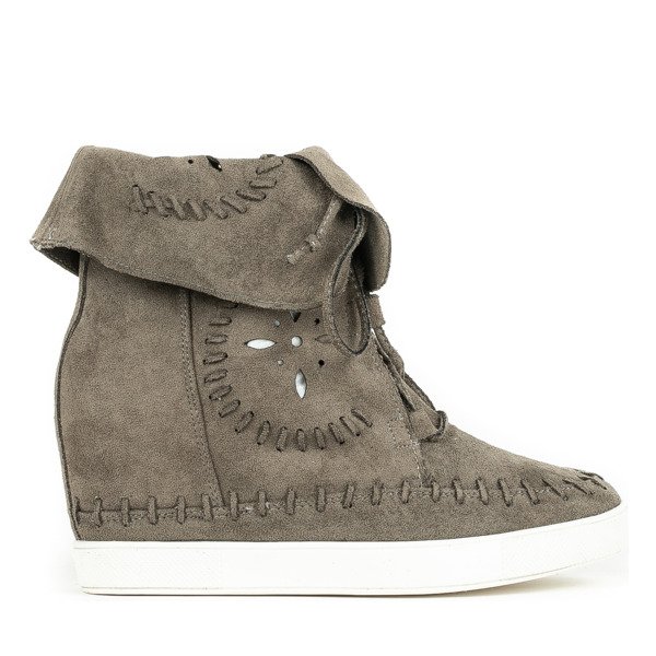 Grüne Turnschuhe mit Innenkeil Cinta - Footwear