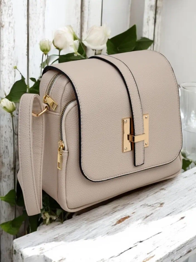 Royalfashion Vielseitige quadratische Handtasche aus Ökoleder