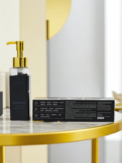 LUXELUX Zahnaufhellungspasta mit Taurin und Aktivkohle