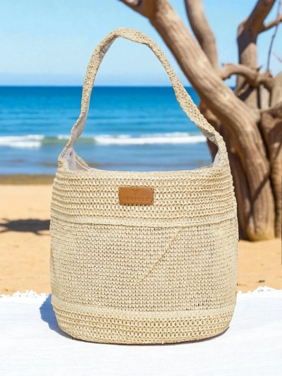 Royalfashion Große Strohtasche für Damen Marella Natura