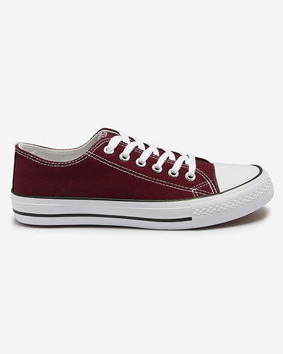 Kastanienbraune klassische Damen-Schnürsneakers Ogisa - Schuhe