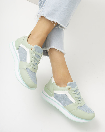 Grüne Damen-Sportsneaker mit Glitzer Berilan - Footwear