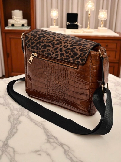 Lackierte kleine Damenhandtasche aus Öko-Leder Sable Arc