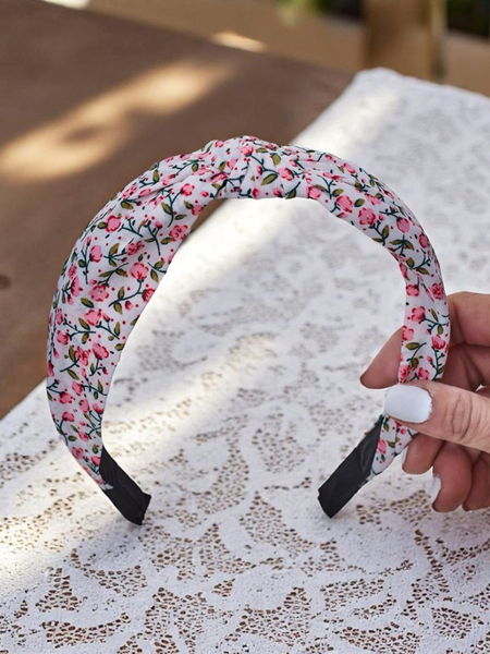 Royalfashion Haarband mit Schleife im Blumenmuster Lilia