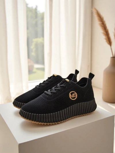 Royalfashion Damen perforierte Sport Sneakers Tobin