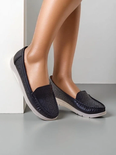 Royalfashion Damen Perforierte Mokassins Besset