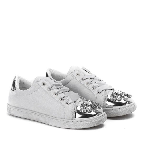 Сірі жіночі кросівки з прикрасами Emilyan - Взуття