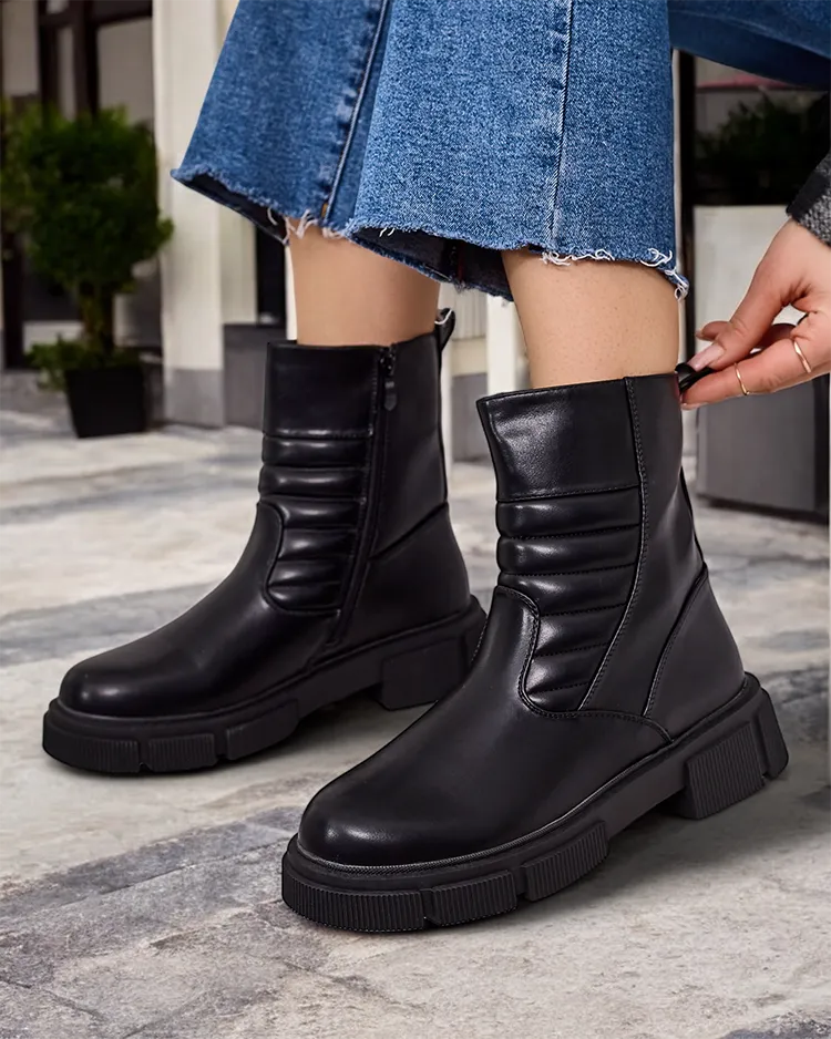 Royalfashion Damen Stiefeletten aus Eco-Leder Borou