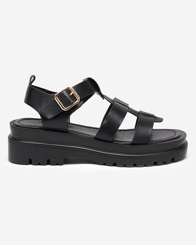 Gladiator-Sandalen für Damen in Schwarz Raef - Footwear