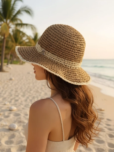 Royalfashion Damen Strohhut Sun Bloom