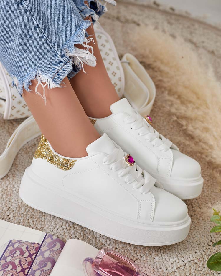 Royalfashion Damen sportliche Plateau-Sneakers Cinkci