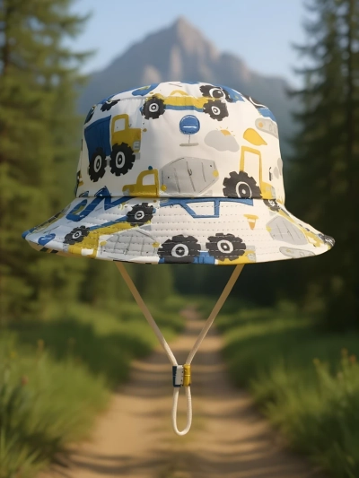 Royalfashion Kinder-Bucket-Hut Happy Patches
