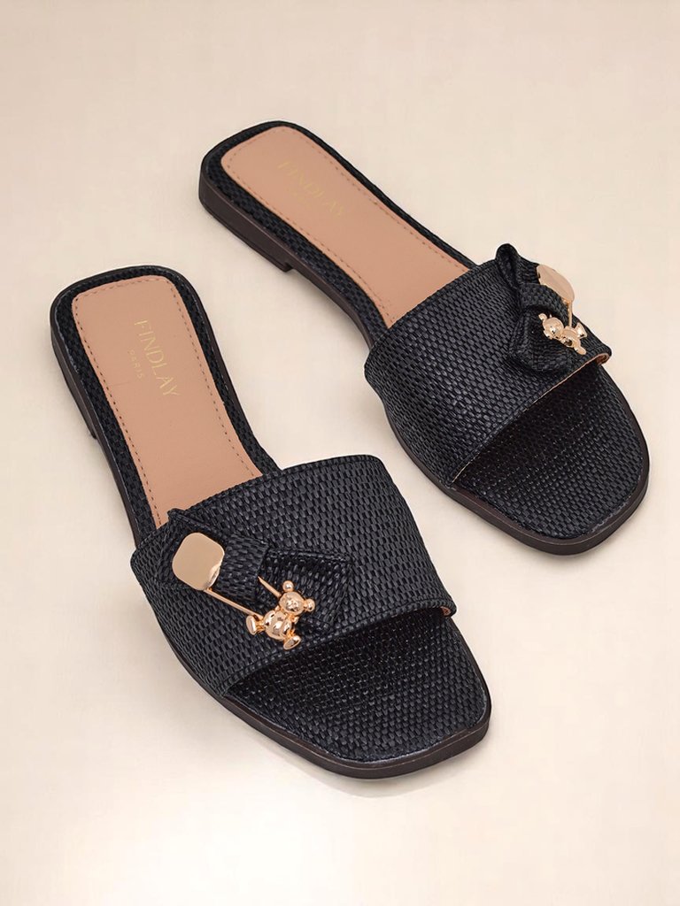 Royalfashion Damen-Strohsandalen Zehentrenner Aurelia