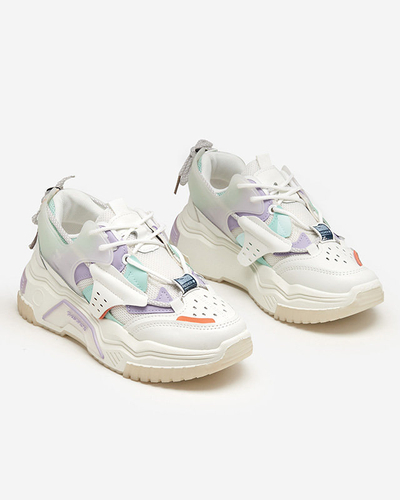 OUTLET Damen Sportschuhe, Turnschuhe in Weiß und Lila Xillop - Schuhe