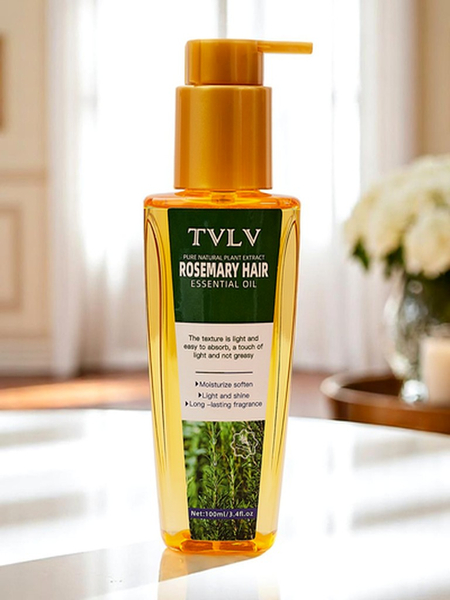 Олія для волосся з розмарином зволожує та пом'якшує волосся