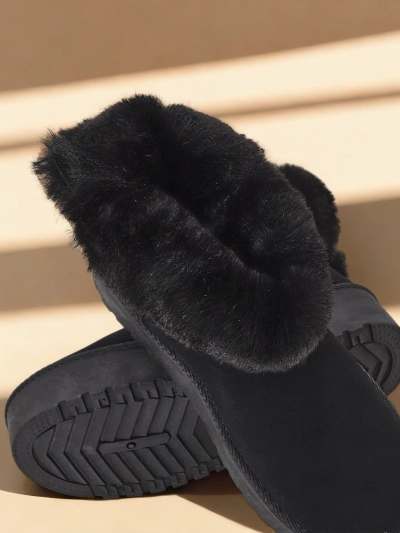 Royalfashion Damenstiefel a'la Schneestiefel in schwarz Goroggo