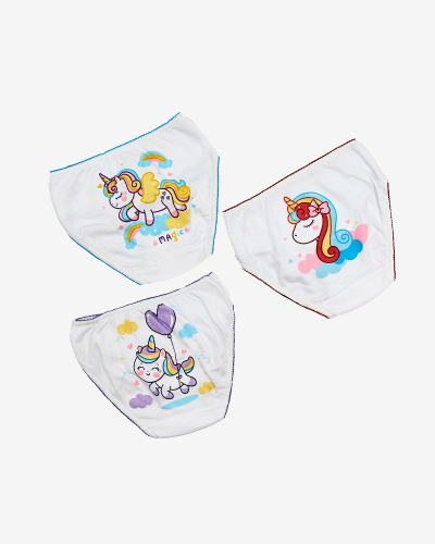 Royalfashion Höschenset für Mädchen mit farbenfrohem Einhorndruck