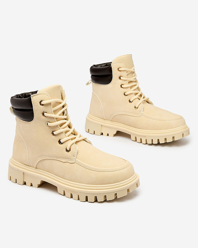 Royalfashion Beige Damen Trapper Saramellia