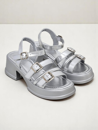 Royalfashion Damensandalen mit niedrigem Blockabsatz Otteze