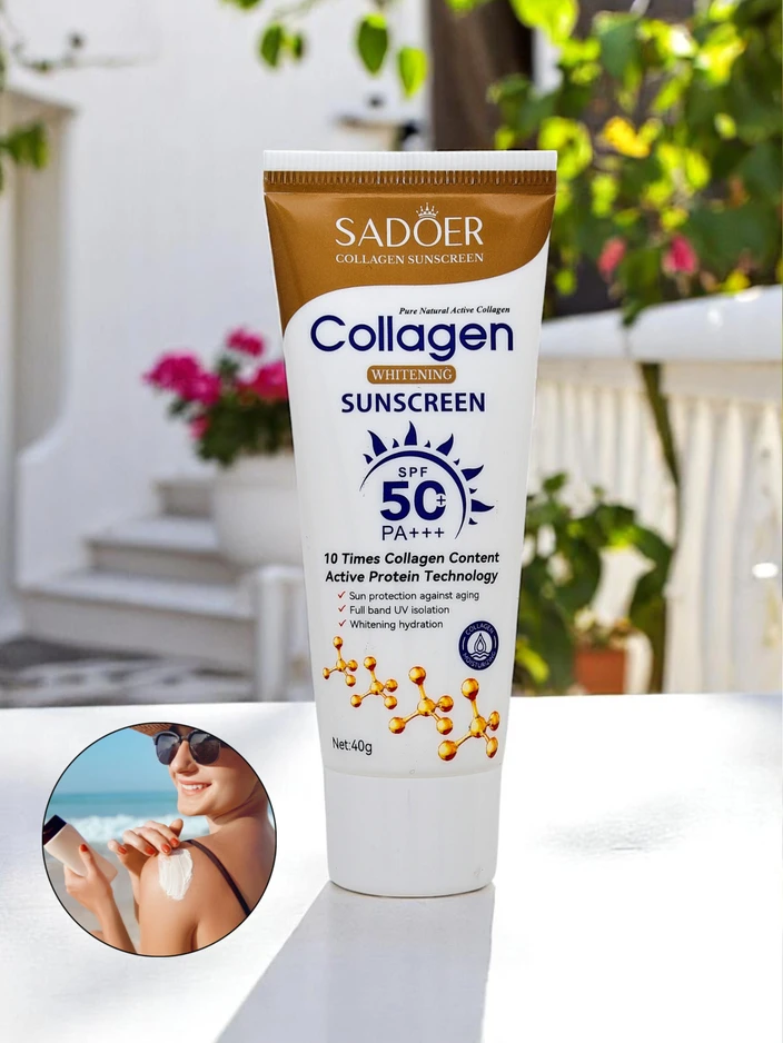 Sadoer Sonnenschutzcreme LSF 50 mit Kollagen