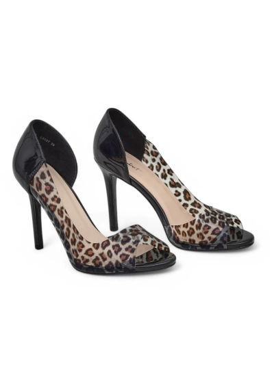 Royalfashion Прозорі жіночі туфлі на підборі з відкритим носком Saloqa