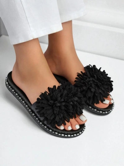 Royalfashion Damen Pantoletten Flora Blide mit flacher Sohle