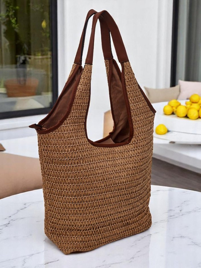 Royalfashion Große Strohtasche für Damen Casa Sol