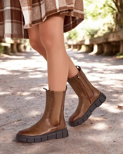 Royalfashion Damen Plateaustiefel Couell