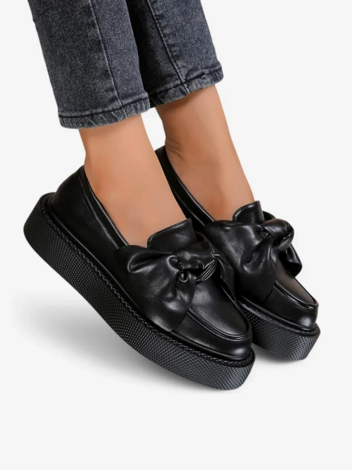 Royalfashion Елегантні жіночі мокасини з бантиком Ortto