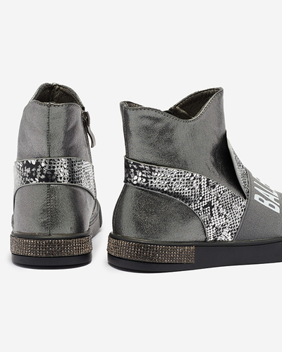 Silberne Mädchenstiefel Doubnic- Footwear