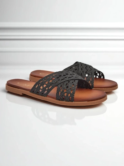 Royalfashion Damen-Pantoletten mit flacher Sohle Ella Brooke