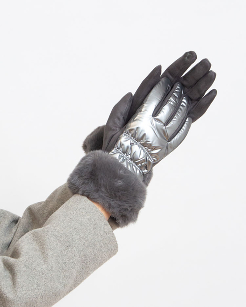 Жіночі чорні рукавички Royalfashion