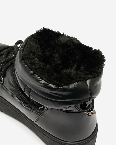 Royalfashion Damen-Schlupfstiefel a'la Schneestiefel in schwarz Nevsone