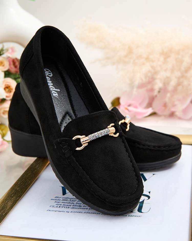 Royalfashion Damen eko Wildleder Mokassins Ewo