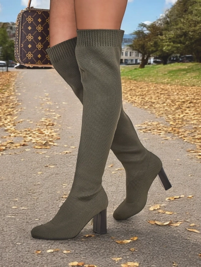 Royalfashion Damen Overknee-Stiefel Melioi