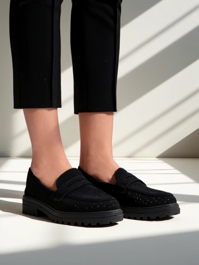 Royalfashion Damen Loafer mit Perforationen Filoz