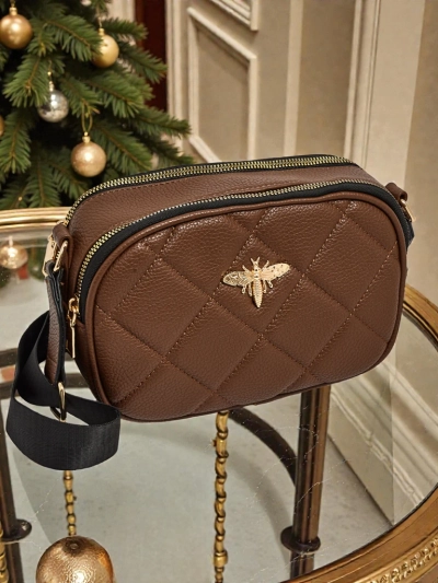 Gesteppte kleine Damenhandtasche aus Öko-Leder Connere