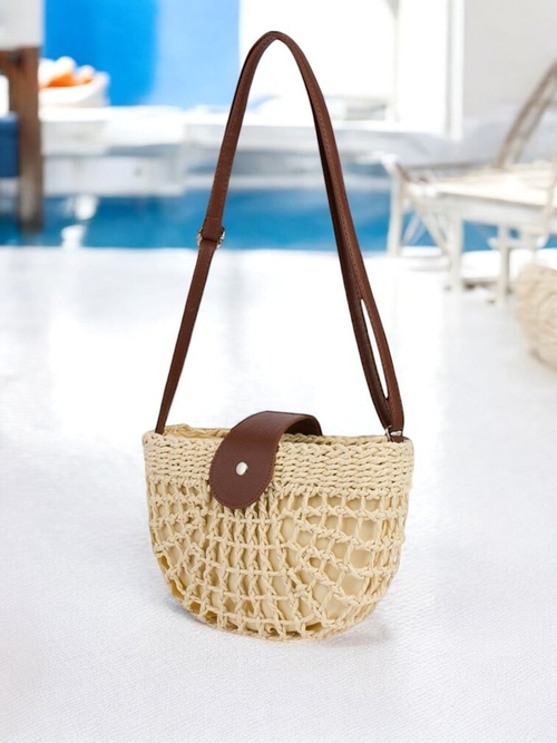 Royalfashion Маленька жіноча солом'яна сумка Boho Mini