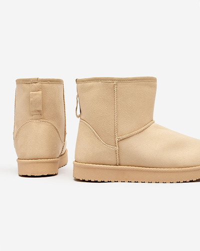 Royalfashion Damenstiefel a'la Schneestiefel in beige Regodo