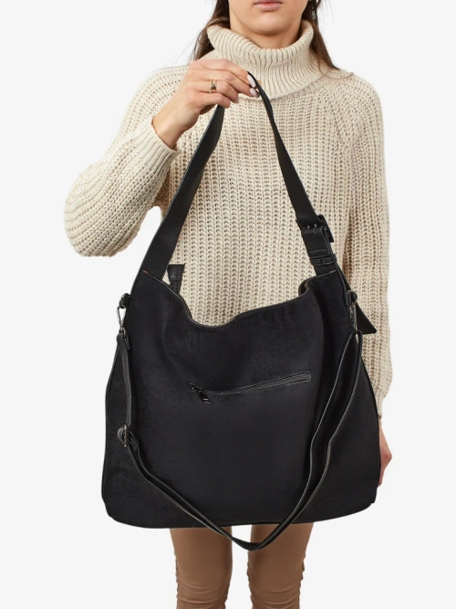 Жіноча сумка-шопер еко-замшева Donenn