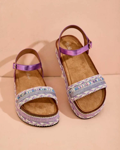 Royalfashion Damen bestickte Mussir-Sandalen