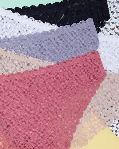 5er-Pack Seamless Lace Damen-Slips Slips - Unterwäsche