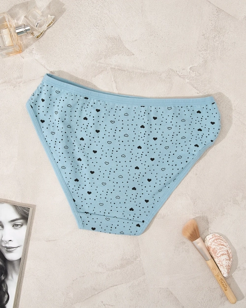 Трусики жіночі Royalfashion сині з принтом